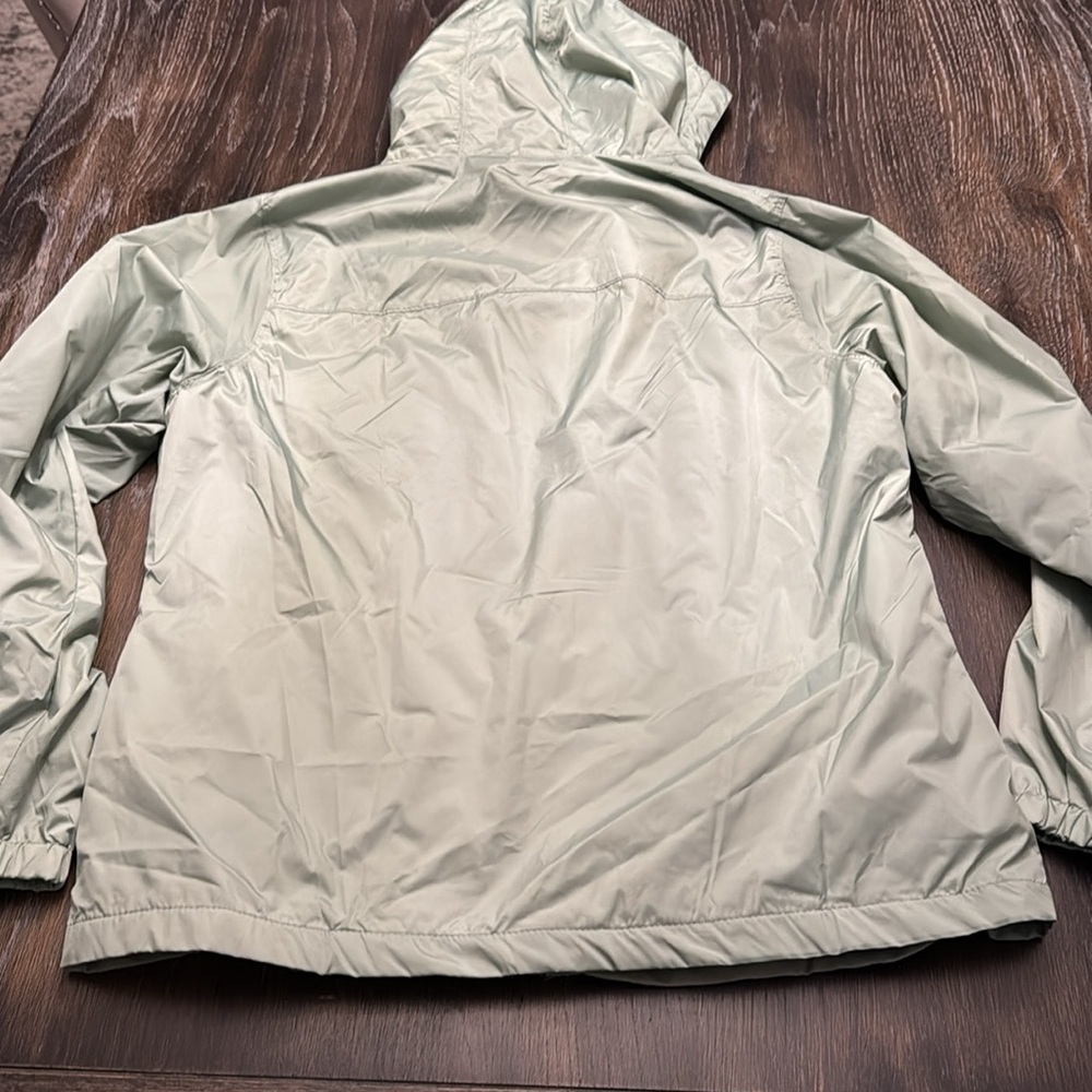 🟣 LIKE NEW! Calvin Klein Womens Zip Front Light Green Windbreaker size Large - Picture 8 of 8